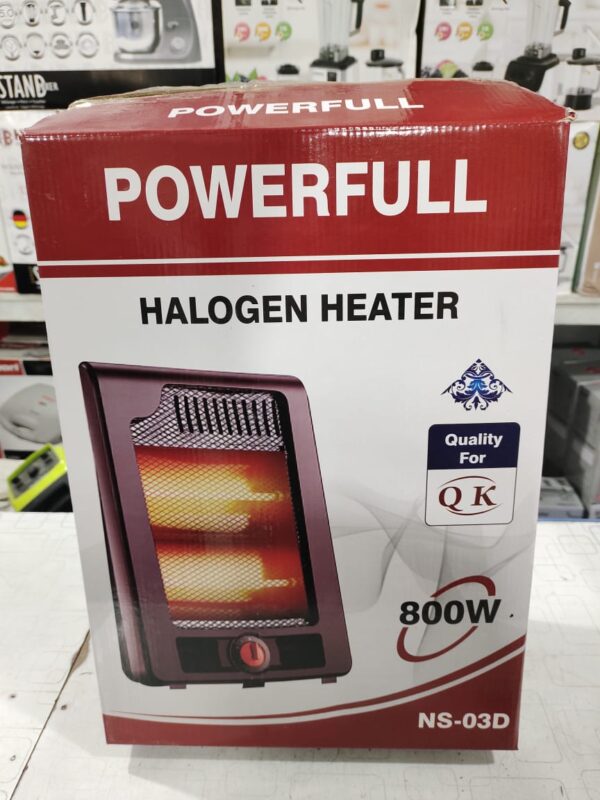 Powerful Halogen Room Heater 800W |  Imported model NS-03D - Image 2